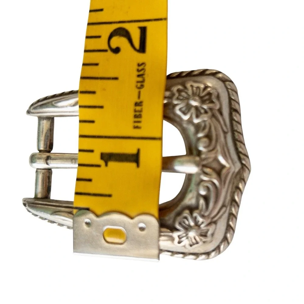 Western Silver Bling Belt Buckles Womens Rodeo‎ Country Southwestern